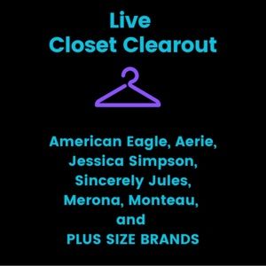Closet Clearout August 19 Live Show